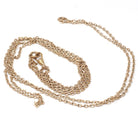 Antique Lorgnette Chain - Edwardian Gold Filled Stationed Dog Clip Cable Link Doubled Necklace - Circa 1910s Era Fashion Accessory Jewelry