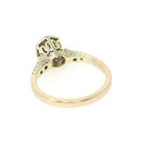 Art Deco Diamond Ring - Vintage 18k Yellow Gold & Platinum Two Tone .45 CTW Old European Cut - Circa 1920s Size 5 Engagement Fine Jewelry