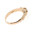 Antique Diamond Ring - Edwardian 14k Yellow Gold .15 CT Old Mine Cut Belcher Engagement Solitaire - Circa 1910s Size 6.75 Fine Jewelry