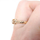 Antique Diamond Ring - Edwardian 14k Yellow Gold .15 CT Old Mine Cut Belcher Engagement Solitaire - Circa 1910s Size 6.75 Fine Jewelry