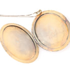 Letter "C" Locket - Edwardian Gold Filled Engraved Designs Oval Keepsake Pendant Necklace - Circa 1910s Era Large Statement Initial Jewelry