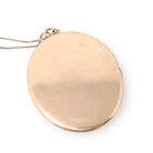 Letter "C" Locket - Edwardian Gold Filled Engraved Designs Oval Keepsake Pendant Necklace - Circa 1910s Era Large Statement Initial Jewelry