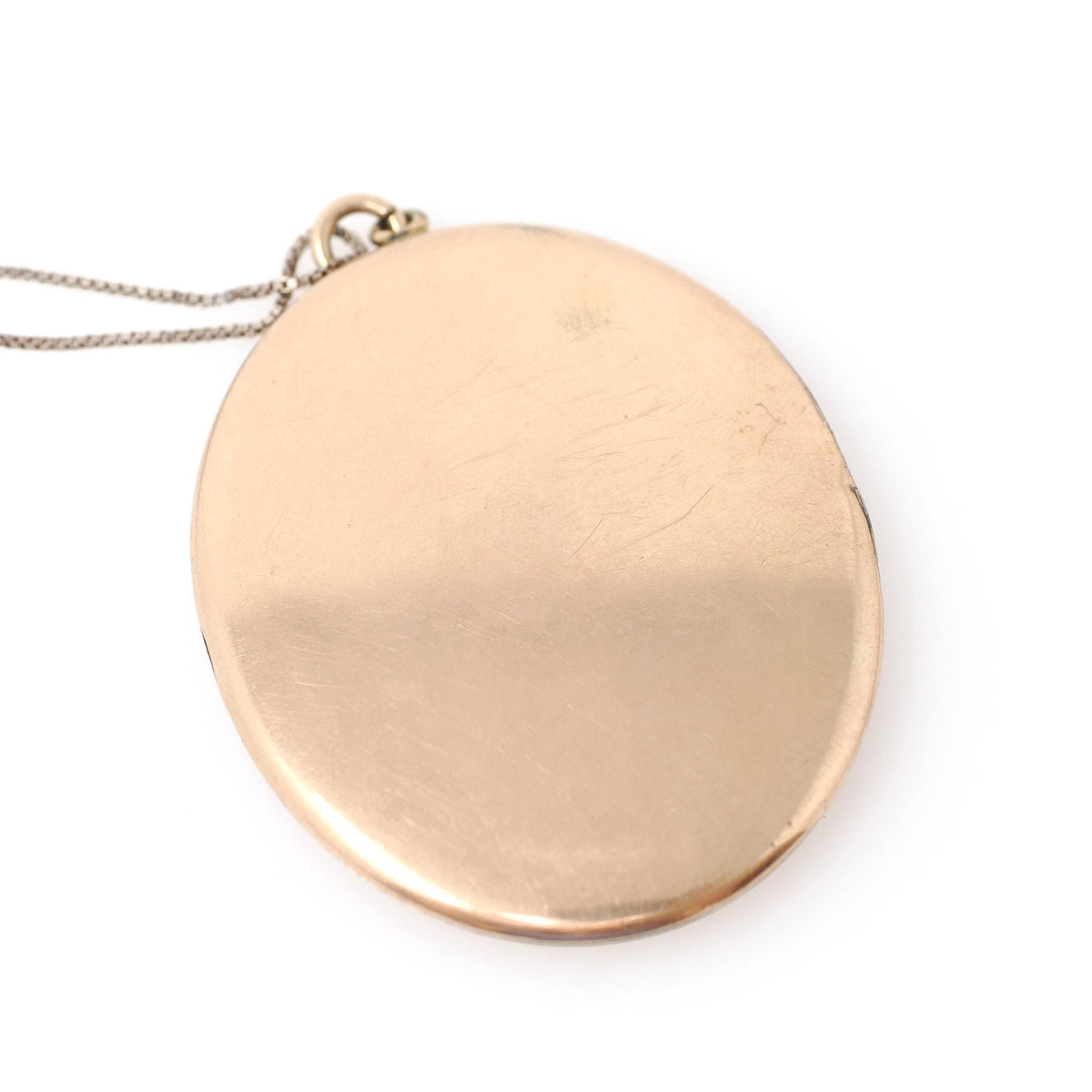 Letter "C" Locket - Edwardian Gold Filled Engraved Designs Oval Keepsake Pendant Necklace - Circa 1910s Era Large Statement Initial Jewelry