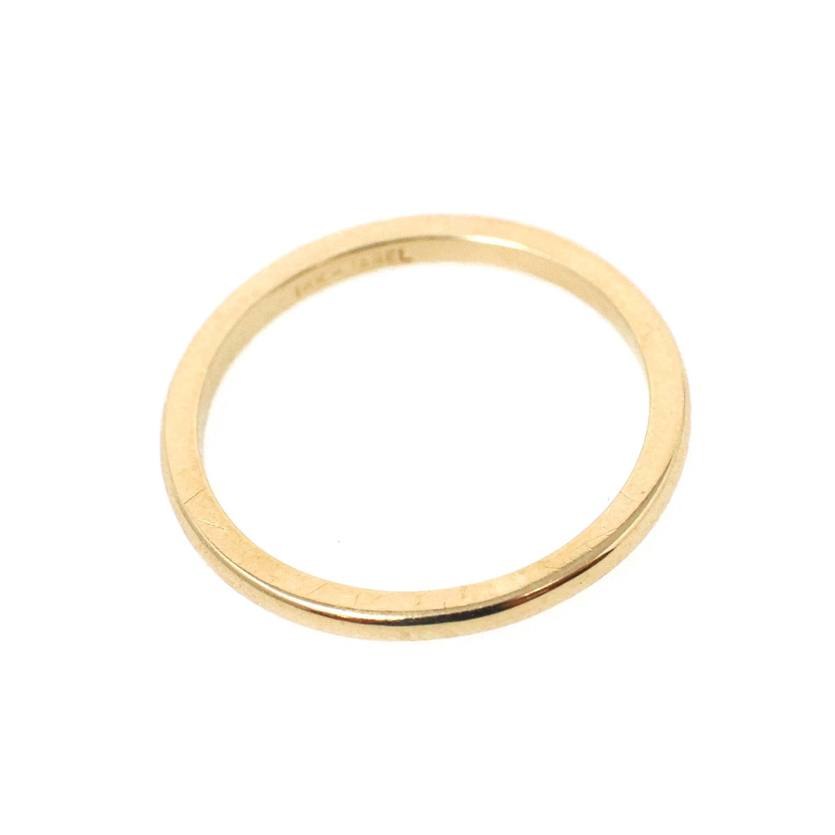 Vintage Wedding Band - Mid Century Era 18k Yellow Gold 1.5 MM Domed Ring - Circa 1950s Size 5.25 Stacking Midi Fine Statement Bridal Jewelry