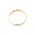 Contemporary Wedding Band - 10k Yellow Gold 4.2 MM Half Round Cigar Ring - Circa 2000s Size 9 Stacking Statement Keepsake Fine Jewelry