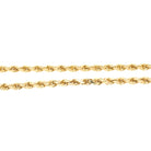 Vintage Rope Chain - Modernist 18k Yellow Gold 2.0MM Diamond Cut Necklace - Circa 1970s Machined Link Barrel Clasp 20" Layering Fine Jewelry