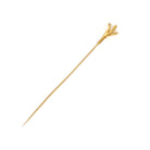 Antique Stick Pin - Victorian 14k Yellow Gold Fresh Water Pearl Fashion Accessory - Circa 1890s Bird Talon Claw Fine Lapel Accessory Jewelry