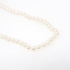 Cultured Pearl Necklace - Contemporary 14k Yellow Gold Ball Clasp 4.75 MM Knotted Strand - Circa 1990s Organic Gem 18" Inch 90s Fine Jewelry