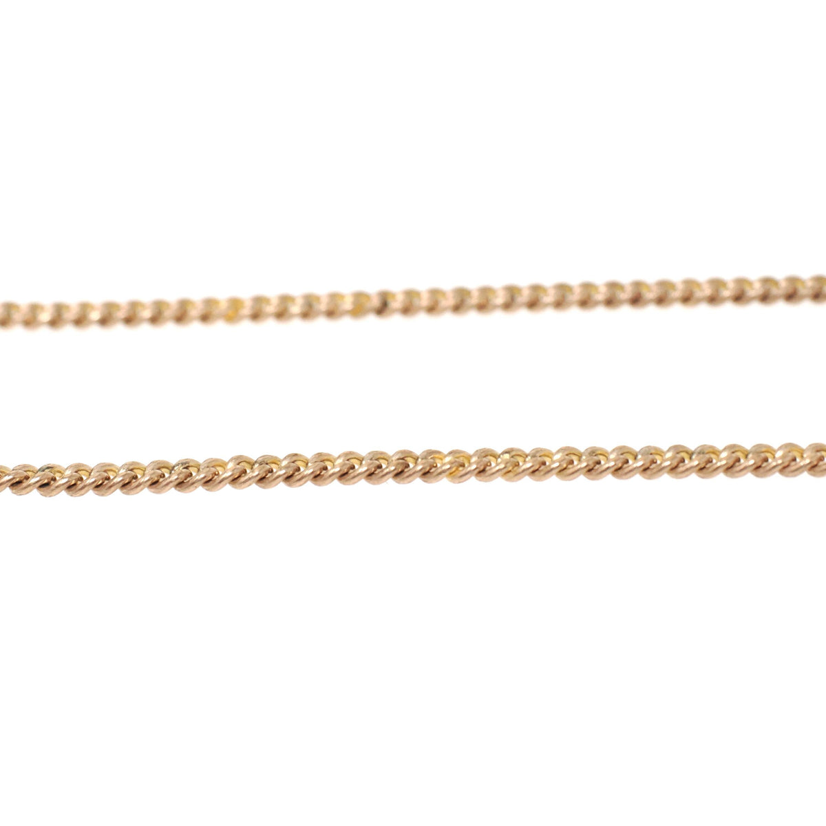 Antique Curb Chain - Edwardian Gold Filled 14.5 Inch Choker Necklace - Circa 1910s Era Spring Ring Clasp Stationary Dog Clip Watch Jewelry