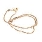 Antique Curb Chain - Edwardian Gold Filled 14.5 Inch Choker Necklace - Circa 1910s Era Spring Ring Clasp Stationary Dog Clip Watch Jewelry