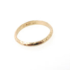 Vintage Baby Band - Mid Century 10k Yellow Gold Dot Circle Design Midi Pinky Ring - Circa 1950s Size 1/4 Children's Baby Gift Fine Jewelry