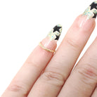 Vintage Baby Band - Mid Century 10k Yellow Gold Dot Circle Design Midi Pinky Ring - Circa 1950s Size 1/4 Children's Baby Gift Fine Jewelry