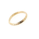 Vintage Baby Band - Mid Century 10k Yellow Gold Dot Circle Design Midi Pinky Ring - Circa 1950s Size 1/4 Children's Baby Gift Fine Jewelry