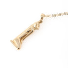 Vintage Bastet Charm - Contemporary 14k Yellow Gold Figural Egyptian Revival Feline Cat Pendant Necklace - Circa 1970's Goddess Fine Jewelry