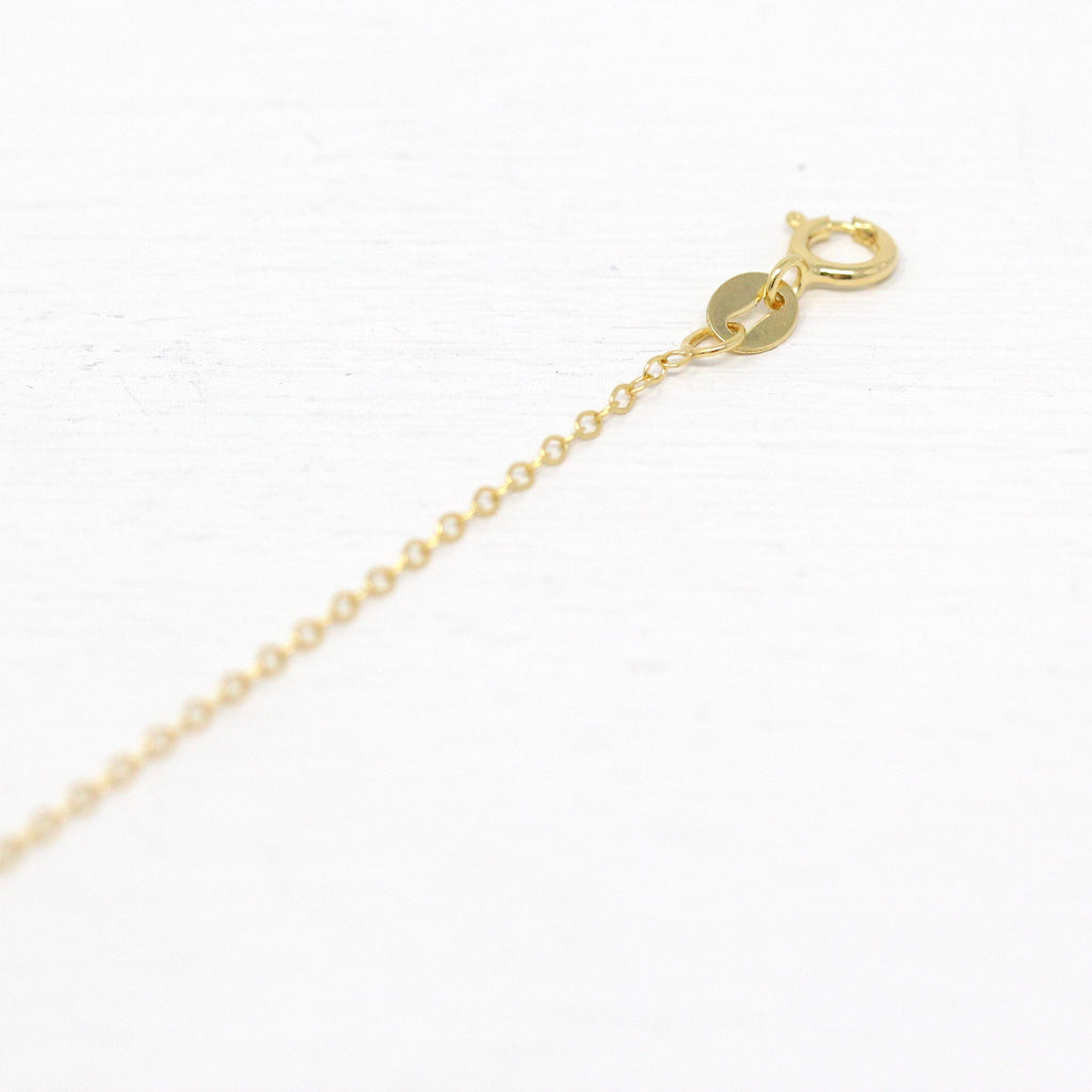 Yellow Gold Chain - Solid 10k Gold Adjustable 16 to 18 Inch Fine Jewelry - 1.3 mm Piatto Cable 16" 17" 18" Polished Chain Necklace Supply