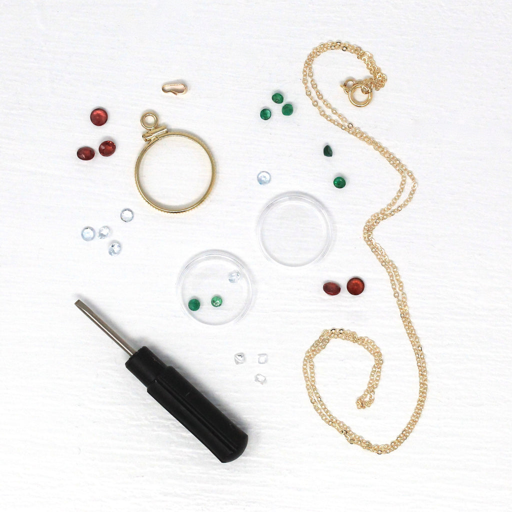 Custom Shaker Locket - Sterling Silver, 14k Gold Filled Genuine Gemstone Necklace Pendant, Choose Gems - Bespoke Birthstone Mother's Jewelry