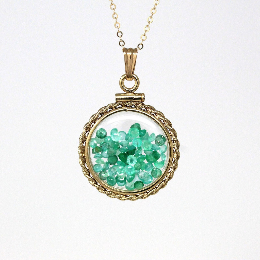 Custom Shaker Locket - Sterling Silver, 14k Gold Filled Genuine Gemstone Necklace Pendant, Choose Gems - Bespoke Birthstone Mother's Jewelry