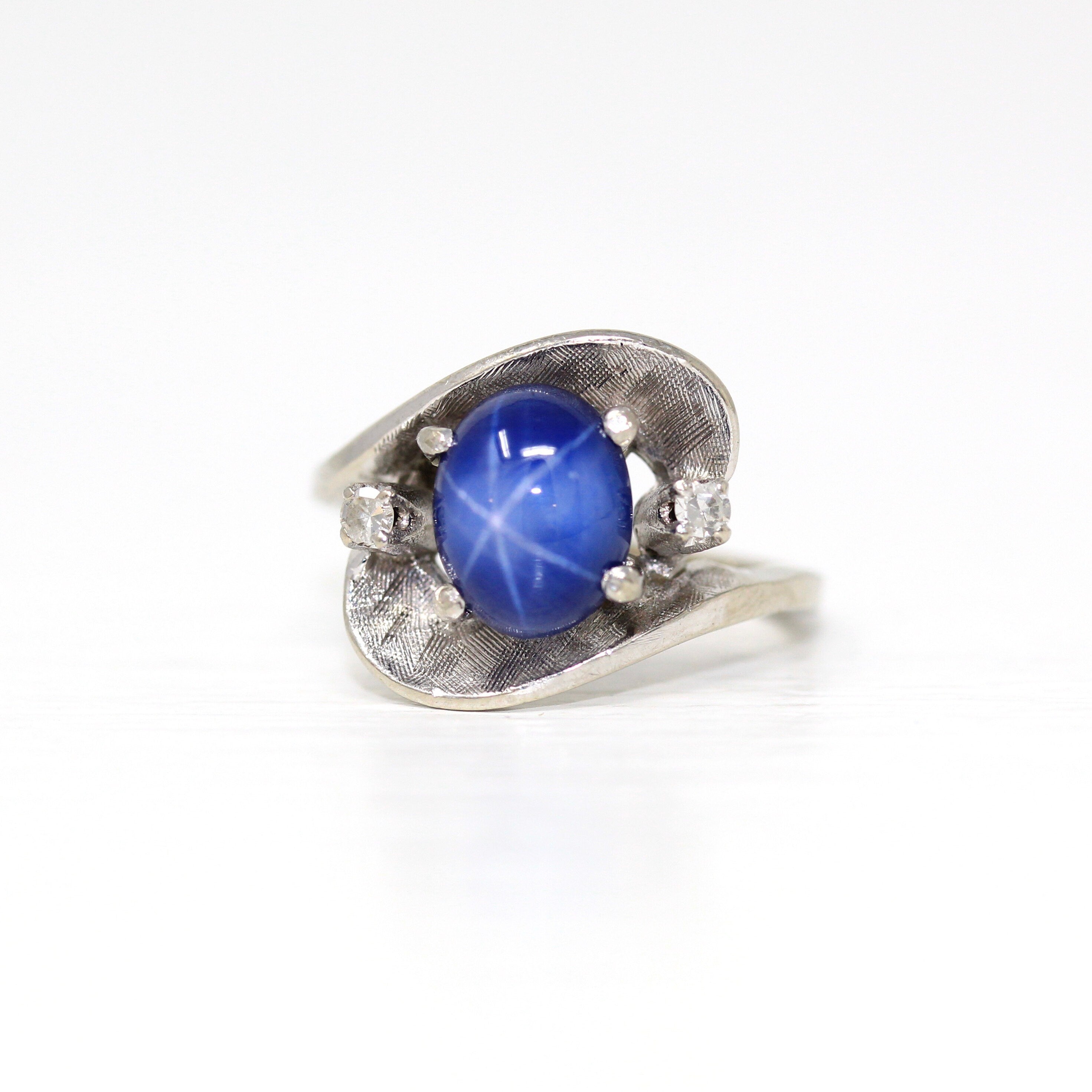 Linde Blue Star Sapphire 16 Carat .925 Sterling Silver Oval Mens Ring. –  Vincent Palazzolo
