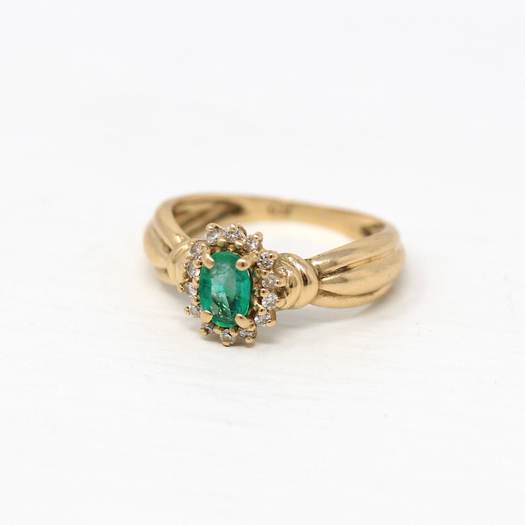 Emerald Ring 2.91 Ct. 18K White Gold